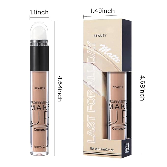 1 Pack Liquid Foundation Cream for Face Makeup,Durable Full Coverage Matte Concealer Make Up,Oil Control & Waterproof Base Primer -0.35 Fl.Oz (04#)