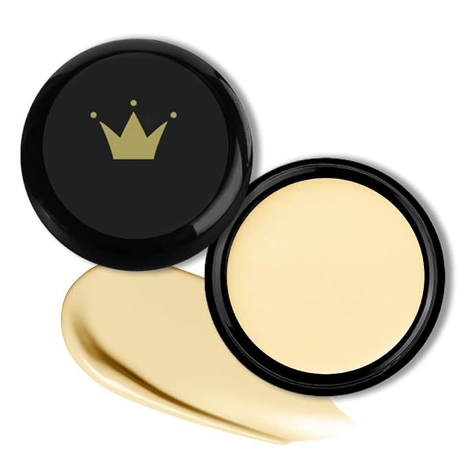 Kaely Color Correcting Concealer,Cream Pot Concealer Full Coverage,under Eye Concealer Palette for Conceals Dark Circles,Waterproof Foundation Face Makeup,10 Yellow