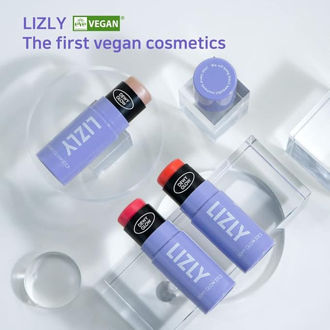 Vegan Blush Stick Multi Balm Cheek Stick Korean Make Up Dewy Glow Balm Stick sonrojo (01 Coral)