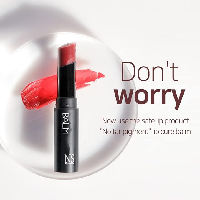 NATURAL SHINE Lux Triple Lip CURE Balm HERA (Pink Red) | Chapstick Hydration and Exfoliator | Overnight Lip Treatment Care Deep Nourishing for Dry Cracked Chapped Lips (0.17oz)