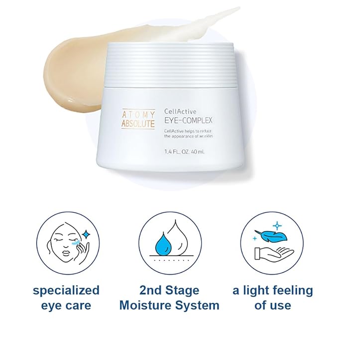Atomy Absolute CellActive Eye Complex 40ml (1.4. FL. OZ.) Eye Cream for Face, Skin Care Routine.