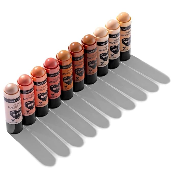 wet n wild MegaGlo Makeup Stick, Buildable Color, Versatile Use, Cruelty-Free & Vegan - Nude For Thought (Pack of 2)