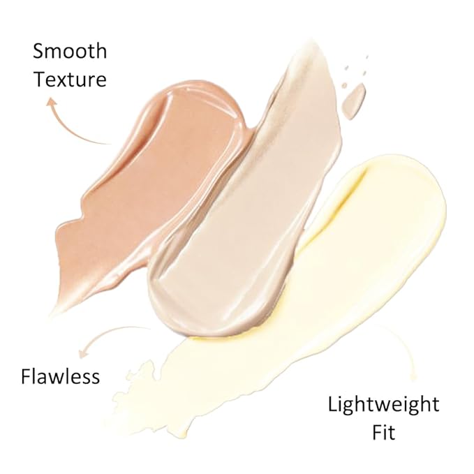 Kaely Tri Color Concealer Pot,Color Correcting Concealer for Dark Circles Spots,3 Color Cream Concealer Full Coverage,Foundation Contour Makeup Palettes,under Eye Brightener corrector de ojeras,03