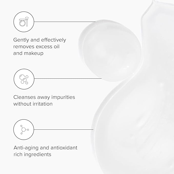 DRMTLGY Essential Facial Cleanser - Gentle Face Cleanser and Face Wash for Women and Men with Anti-Aging Peptides & Hyaluronic Acid. 6.9 fl oz, 2 Pack