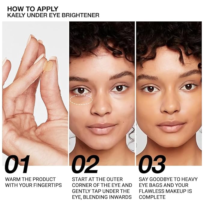 evpct 2Pcs under Eye Corrector Brightener Concealers for Older Women Dark Circles, under Eye Cream Pot Concealer Full Coverage Peach Color Corrector Makeup, Nourishing Waterproof, Warm Nude