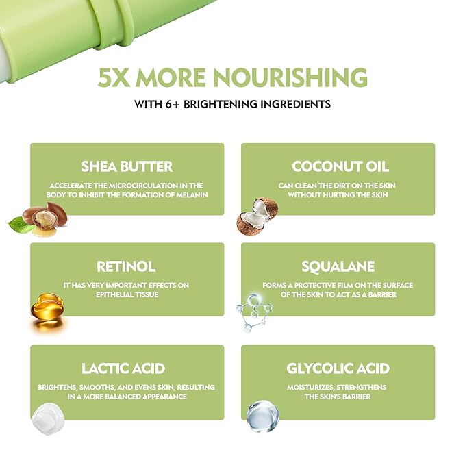 Retinol Eye Stick Anti Aging Eye Cream For Dark Circles and Puffiness, Fade Fine Lines and Firm Skin, Under Eye Balm Glow, Brightening Stick for Daily Anti-wrinkle Cream