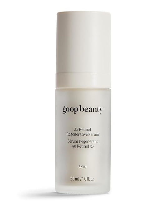 goop Beauty 3x Retinol Regenerative Serum | Face Serum to Reduce the Look of Deep Wrinkles, Pores, & Texture | Retinoids, Ceramides, & Niacinamide | 1 fl oz