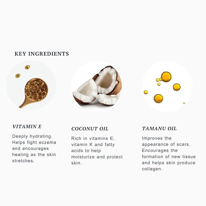 Promise Stretch Mark Prevention Bump Oil, Defense + Repair, Clean Pregnancy Skincare, Non-Toxic, Pregnancy Belly Oil, Vegan, Fast Drying