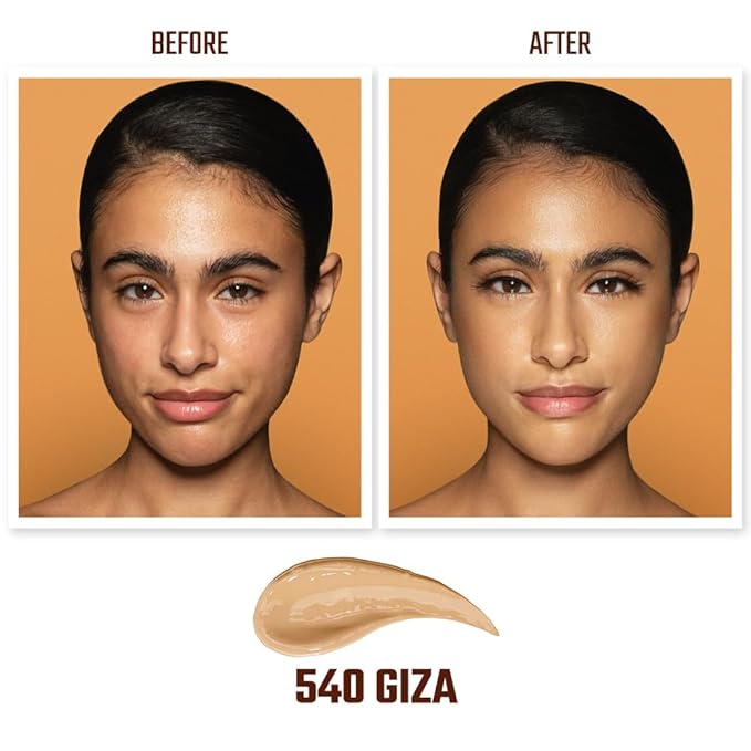 Juvia's Place I Am Magic Velvety Matte Liquid Foundation 540 - Giza - Medium w/Cool, Neutral Undertone, Makeup Foundation Full Coverage, Lightweight, Long Wear, Velvety Matte Finish