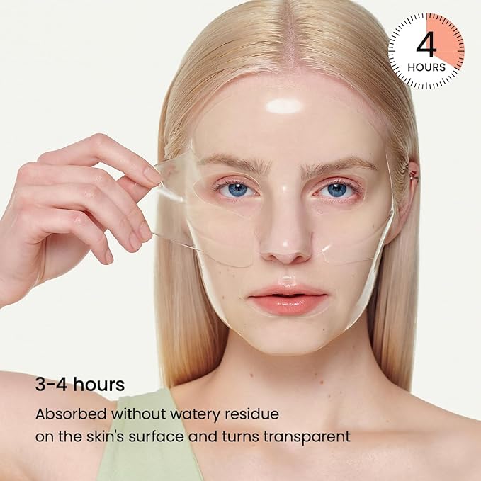 BIODANCE Refreshing Sea kelp Real Deep Mask, Overnight Hydrogel Mask, Calming, Oil & Sebum Control, Blemish Care, Korean Skincare | 1.19oz(34g) x 4ea