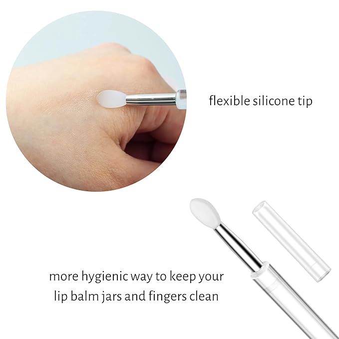 Set of 6 Medicated Lip Balms by Carmex: 3 Jars and 3 Tubes. Carmex Lip Balm Moisturizer, Trusted Relief for Dry, Chapped Lips. Bundled with Silicone Lip Brush and Lip Balm Holder Keychain (Pink)