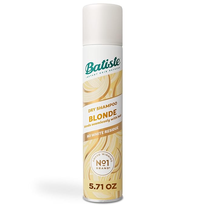 Batiste Dry Shampoo for Blonde Hair, Refresh Hair and Absorb Oil Between Washes, Waterless Shampoo for Added Hair Texture and Body, 5.71 oz