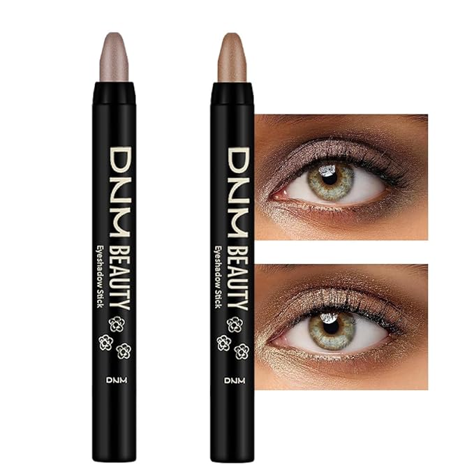 Kaely 2Pcs Cream Eyeshadow Sticks Set for Eyes Waterproof,Taupe Shimmer & Bronze Shimmer Matte Eye shadow Stick Pencil Pen Bulk sombras en crema para ojos 19+20