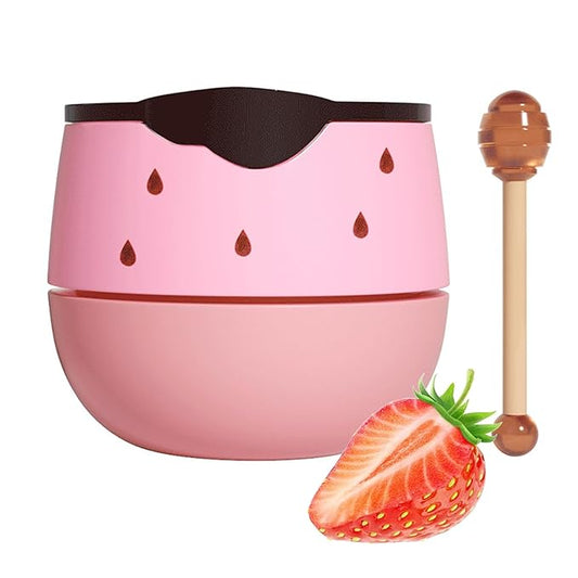 Strawberry Lip Sleeping Mask, Lip Mask Overnight Moisturizing Repairing Dry Crack Lip, Lip Care Products Reduce Lip Wrinkles & Dead Skin, Lip Moisturizer for Very Dry Lips, Women's Daily Lip Balm (strawberry)