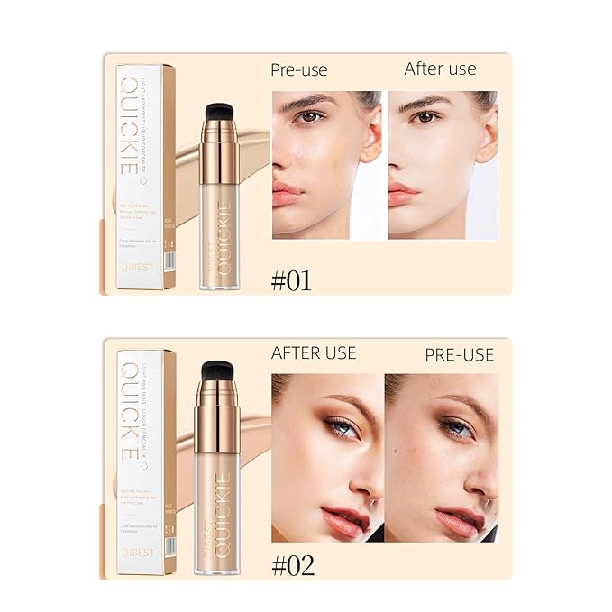 Stay Matte Liquid Foundation Concealer, Silky, Mist, Moisturizing, Long-Wear Liquid Makeup, Sheer To Full Coverage for A Hydrated, Natural Nude Looking Glow & Luminous, Dewy Finish On All Skin Types (#02)
