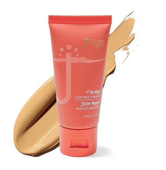 Juvia's Place I Am Magic Velvety Matte Liquid Foundation 530 - Ibiza - Medium w/Cool, Golden Undertone, Makeup Foundation Full Coverage, Lightweight, Long Wear, Velvety Matte Finish