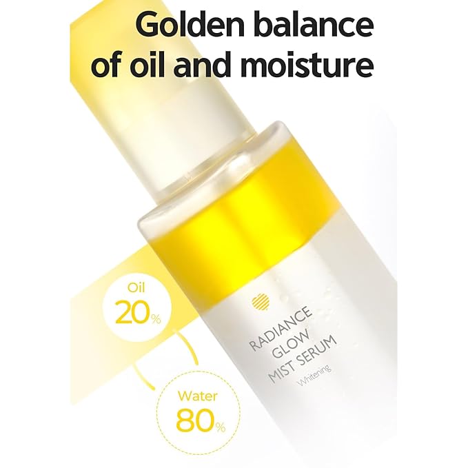 LALACHUU Glow Mist Serum – Hydrating & Soothing Face Mist Artemisia, Centella Asiatica, Evening Primrose, Korean Skin Care, Made in Korea, for Sensitive Skin (Radiance, 3.38 oz)