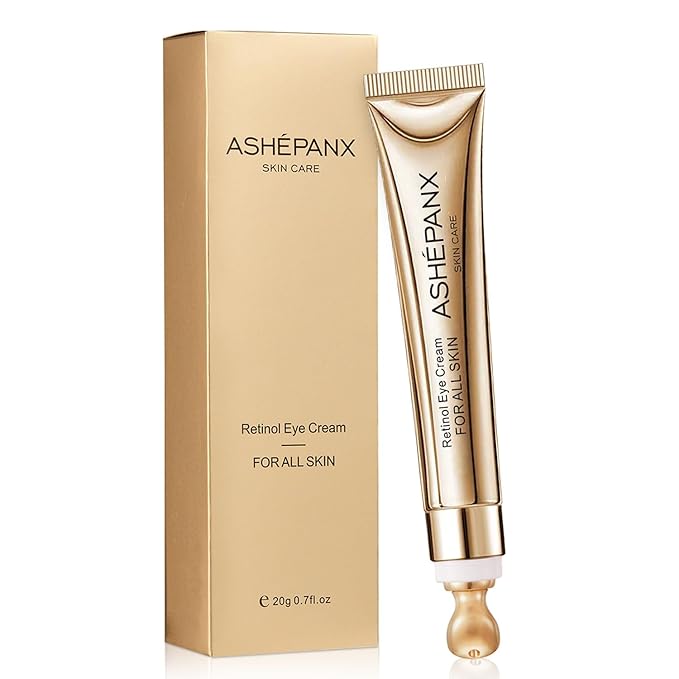 Retinol Eye Cream, Caffeine Eye Cream, Anti Aging Eye Cream for Dark Circles Puffiness Under Eye Bags and Wrinkles, Retinol Eye Cream with Caffeine and Collagen to Smooth Fine Lines and Hydrate Eye Area 20g