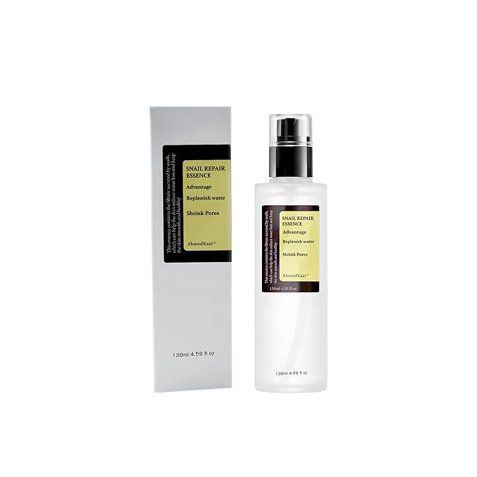 Snail Mucin Power Essence 4.39 fl.oz 130ml, Korean Skincare Snail Mucin Serum for Dry Sensitive Skin, Moisturizing with 96.3% Snail Secretion Filtrate
