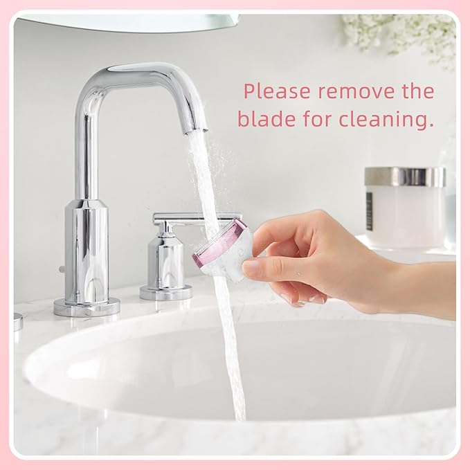 RUIM Bikini Trimmer for Women, 5 in 1 Electric Razors for Shaving, Waterproof Rechargeable Pubic Hair Trimmer with LED Display, Pink