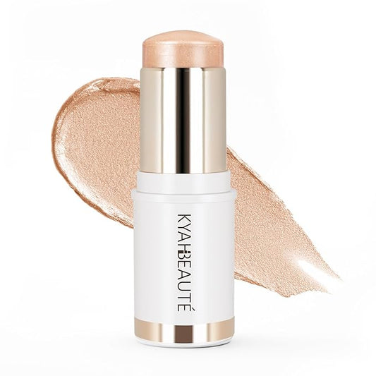 Dewy Highlighter Makeup, Highlighter Makeup Stick for Face and Body, Radiant & Shimmer Glow, Buildable Color for All Day | Vegan & Cruelty-Free | Champagne Rose Gold 15g/0.53fl.Oz
