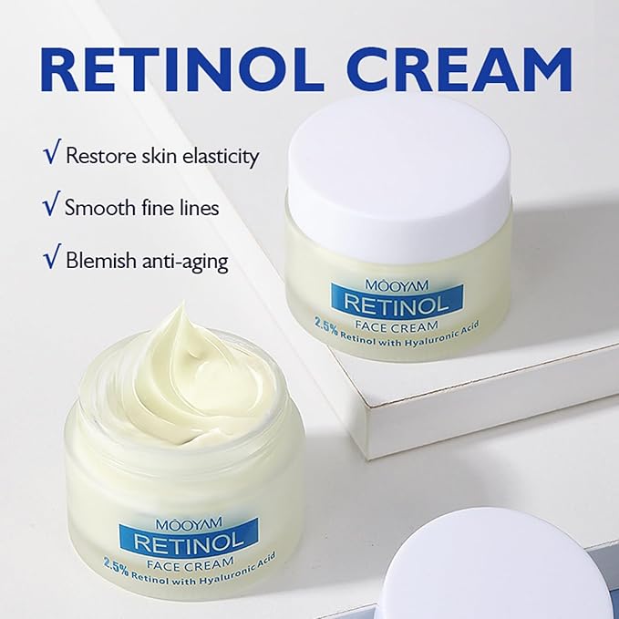 Retinol Cream, Retinol Moisturizer for Face and Neck, Wrinkle Cream for Face, Retinol Complex,Wrinkle Cream Anti Aging Retinol Facial Cream with Hyaluronic Acid, Collagen cream,Anti aging cream.