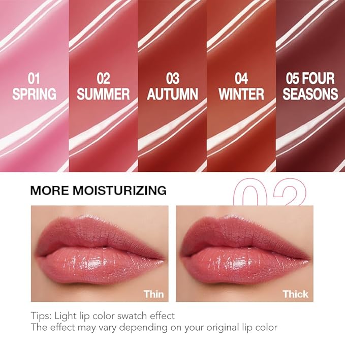1Pcs Tinted Lip Balm Moisturizing Lipstick – Watermelon Peach Pink Sheer Hydrating Lip Color for Dry Lips – Nourishing Lip Balm for All Women with a Subtle Natural Scent (S02 Summer)