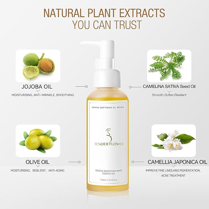 Stretch Mark Oil（110ml）, body oil for Pregnancy,belly oil, belly abdominal Serum Skin Care,Moisturizing Dry Skin, Tender & Softening，True Belly Serum 3.7OZ