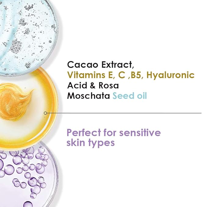 "La pO Paris Cacao Enriched All-In-One Eye Contour - Ultimate Dark Circle and Puffiness Defense with Firming Power."