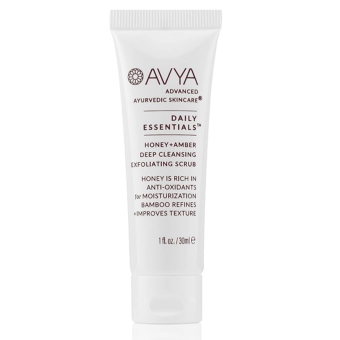 Avya Experience Set - DS Gentle Cleanser 30ml + AA Serum 10ml + AA Eye Cream 5ml + AA Night Cream 10ml + DE Honey/Amber Scrub 1oz. + DE Toner 1oz.
