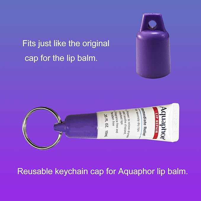 PIAOLGYI Cover for Aquaphor Lip Repair,Compatible with Aquaphor Lip Balm 0.35 FL OZ,Purple(ONLY Cover)