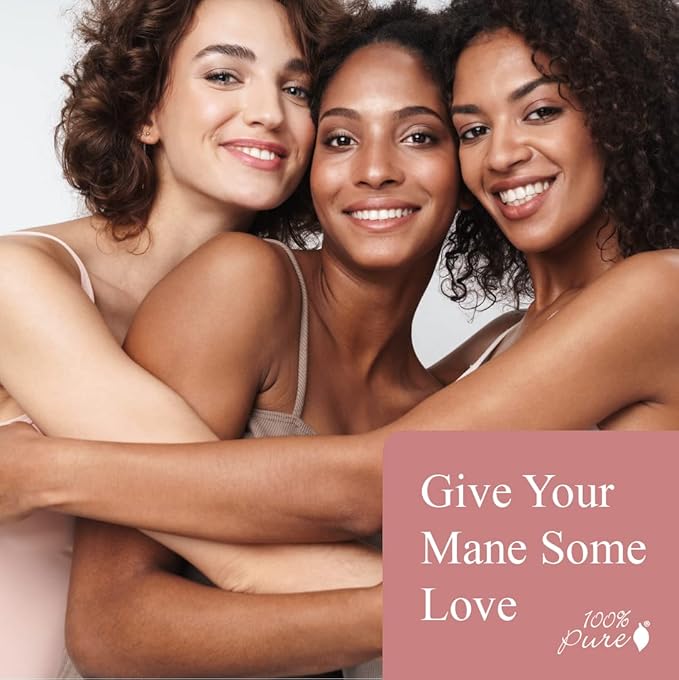 100% PURE Honey & Virgin Coconut Restorative Conditioner Moisturizer & Repair Replenishing Nutrient Boost for Dry Damaged Hair, Promotes Healthy Growth for Women & Men - Sulfate Free - 13 Fl Oz