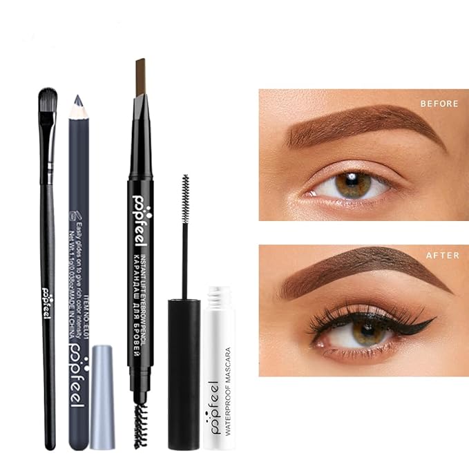 All in One Eyeshadow Palette Makeup Set, Makeup Kits with Makeup Brush, Mascara, Eyebrow Pen,Travel Makeup Bundle Holiday Surprising Makeup Gift Box for Women Girls, Vegan, Maquillage