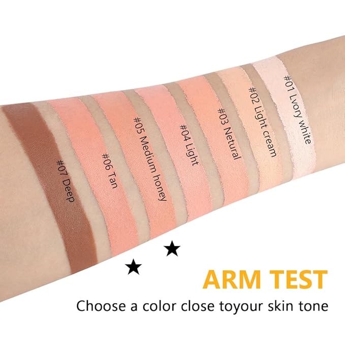 Kaely 2Pcs Pot Concealer Full Coverage Set,under Eye Brightener Concealer for Conceals Dark Circles,Waterproof Foundation Face Makeup Brush Kit,Color Correcting Concealer,05+06