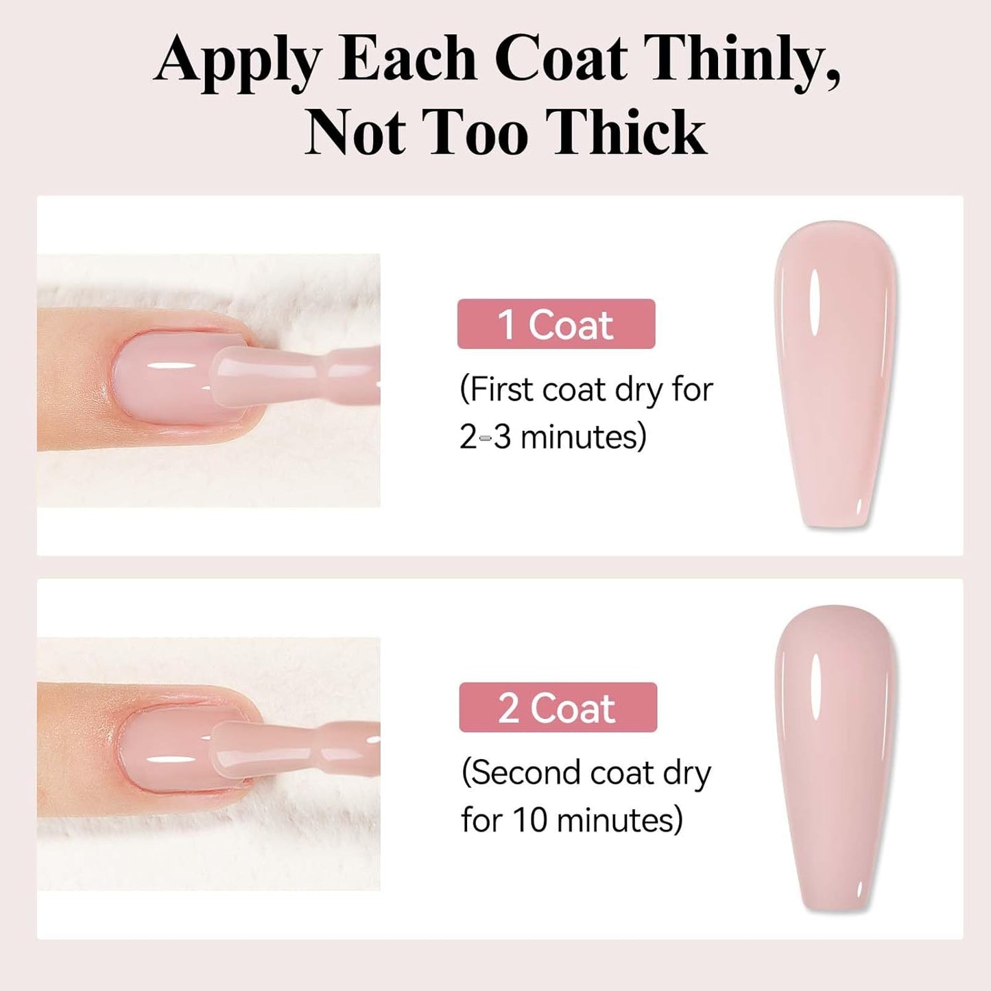 Nude Nail Polish Quick Dry, Natural Sheer Color Nail Lacquer, Long Lasting & Fast Drying, Nail Pigment Oil-Based for Nail Art, Fingernail Concealer Polish, 1PC 12ML for French Manicure