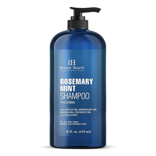 Botanic Hearth Rosemary Shampoo 16 Oz | Rosemary Oil Shampoo De Romero For Hair Growth With Biotin & Mint | Sulfate Free,Thicker & Fuller Hair | Deep Cleansing & Nourishing