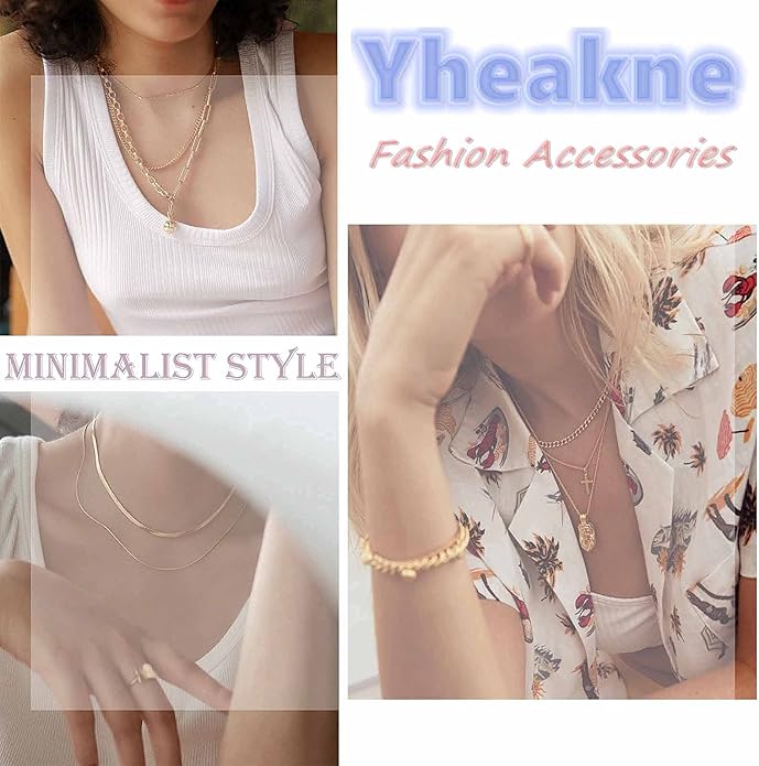 Boho Long Circle Pendant Necklace Silver Y Lariat Necklace Minimalist Y Drop Chain Necklace Jewelry for Women