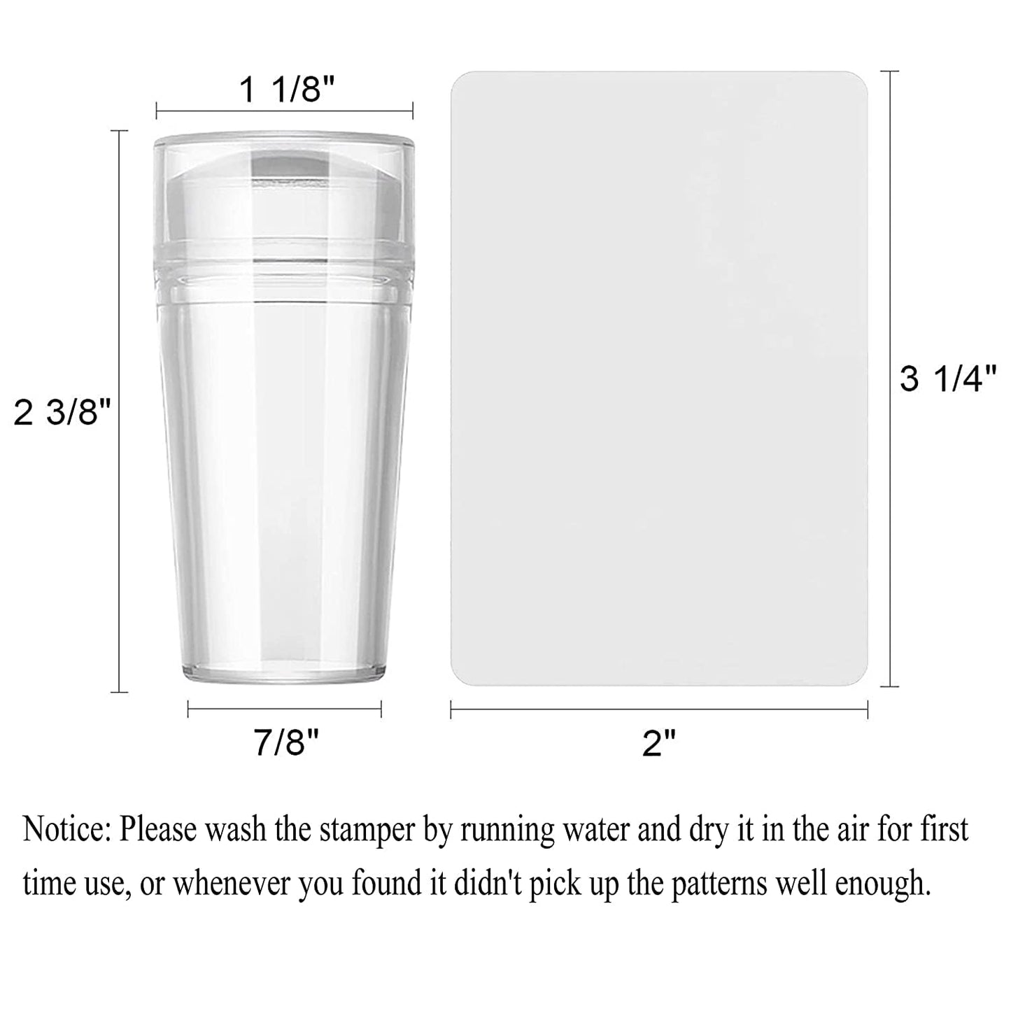 AddFavor Nail Stamper Kit 8pcs Stamping Plates Minimalist Geometric Lines Leaf Image Template for DIY Decorating Polish Gel Plate Print Stamper Manicure Stencils Tools (Mixed-Style D)