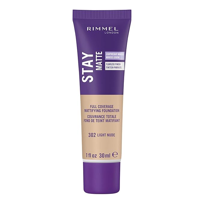 Rimmel Stay Matte Foundation, Light Nude, 1 Fluid Ounce