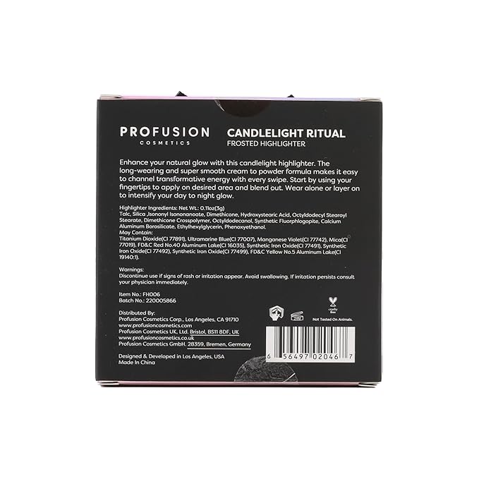 Profusion Cosmetics Candlelight Ritual Highlighter, Unleash Your Inner Glow and Illuminate Your Look with Premium Cream to Powder Beauty Tool for Effortless Glamour