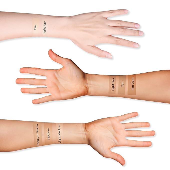 LUMINESS Airbrush Spray Silk Foundation Starter Kit - Warm Deep - Foundation, Primer & Dual-Sided Angled Buffing Brush - Medium, Buildable Coverage, Anti-Aging Formula Hydrates & Moisturizes