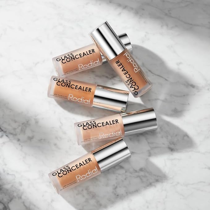 Rodial Glass Concealer Shade 5 - Luminous, Full-Coverage Cream with Peptides and Antioxidants for Flawless Skin, 0.1 fl. oz.