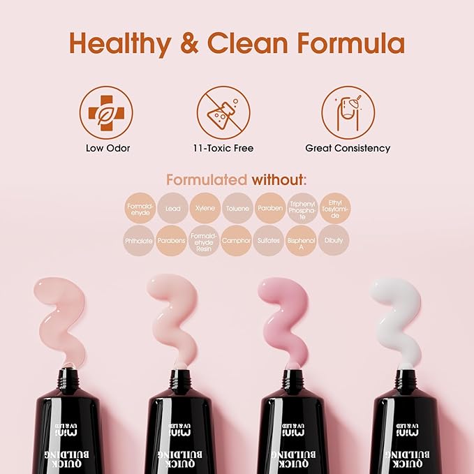 ROSALIND Poly Nail Gel Kit -14 Colors +72 Nail Art Accessories kit Clear Nude Poly Nails Gel Kit Starter Kit with Mini UV Lamp Slip Solution Basic Tools for Beginners with Everything