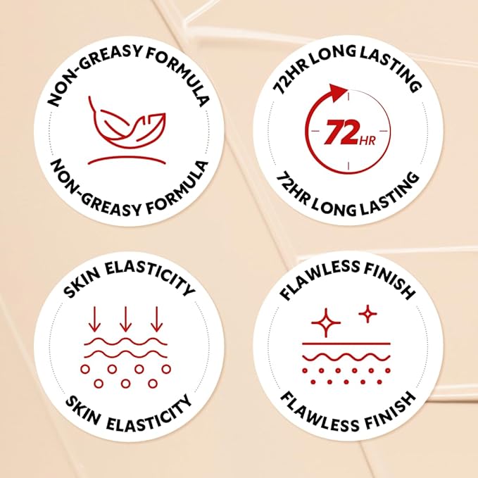 [*Mini Size*] TIRTIR Mask Fit Red Cushion Foundation | Full coverage, Weightless, Skin fit, Satin Glow Finish, Korean Makeup, beauty, Tattoo cover up, Buildable (#40N Cinnamon, 0.15 Fl Oz)