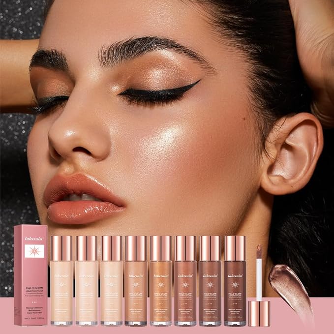 Halo Glow Liquid Face Filter, Complexion Booster For A Glowing, Soft-Focus Look, Infused With Hyaluronic Acid, Vegan & Cruelty-Free 1.06 OZ/31.5ml -03