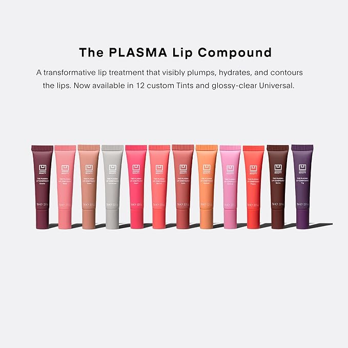 U Beauty The PLASMA Tinted Lip Compound - Anti-Wrinkle & Anti-Aging Treatment - Shimmery Plumping Lip Gloss, Hyaluronic Acid, Shea Butter, Salicylic Acid & Peptides Deeply Hydrate, Sunset - 15 mL