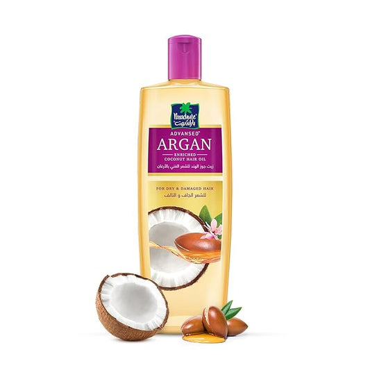 Parachute Advansed Argan Hair Oil with Coconut | Repairs Dry & Damaged Hair| Strengthens Hair & Boosts Shine| Controls Frizz| No Parabens & Silicones| 10.1 fl.oz