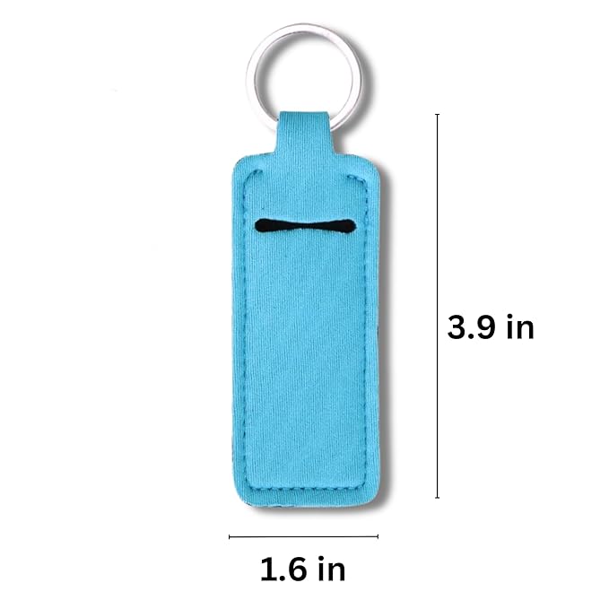 Vegan Lip Balm Set - Pack of 6 Soothing Touch Lip Balms. Plus Muslin Pouch and Lip Balm Holder Keychain (Blue): Lavender Coconut, Vanilla Chai, Vanilla Rose, Coconut Lime, Lemon Cardamom, Grapefruit