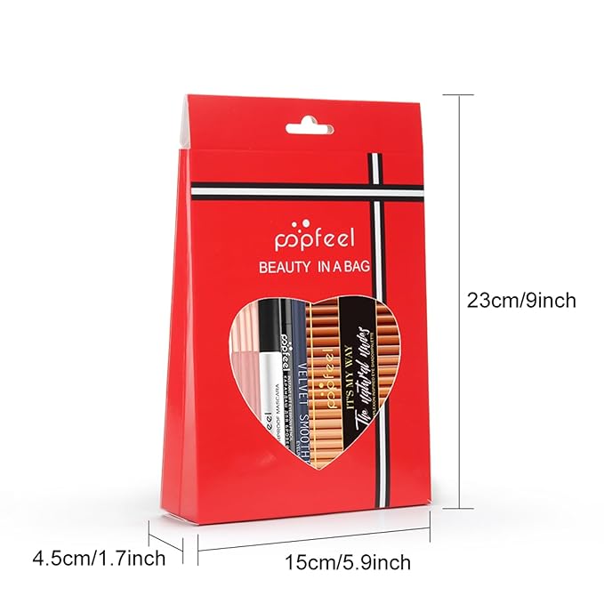 All in One Makeup Kit, Full Starter Essential Makeup Kit for Women Beginners Includes Eyeshadow Palette Lipstick Mascara Eyebrow Pencil Concealer Brush Set