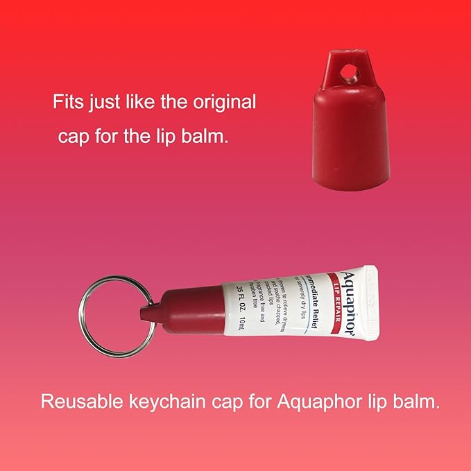PIAOLGYI Cover for Aquaphor Lip Repair,Compatible with Aquaphor Lip Balm 0.35 FL OZ (ONLY Cover) (Red)